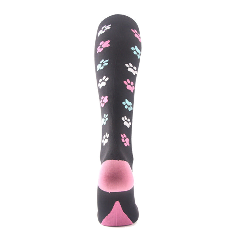 Paw Print Compression Socks