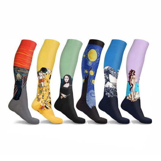 Running Compression Socks with Art Print