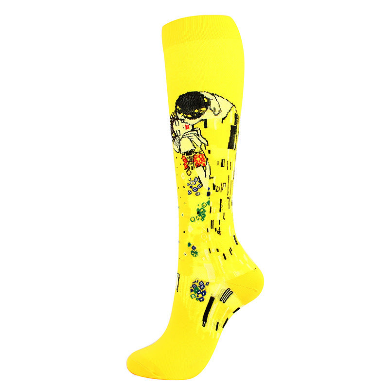 Running Compression Socks with Art Print