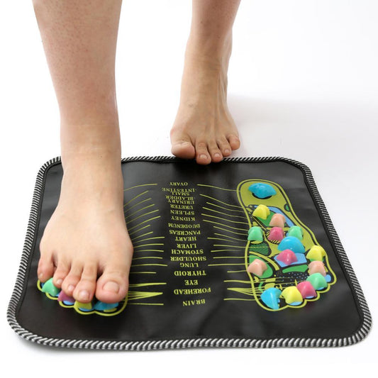 Foot Massage Mat Blood Circulation Relieve Pain Simulation Cobblestone Reflexology Walk Stone Mat