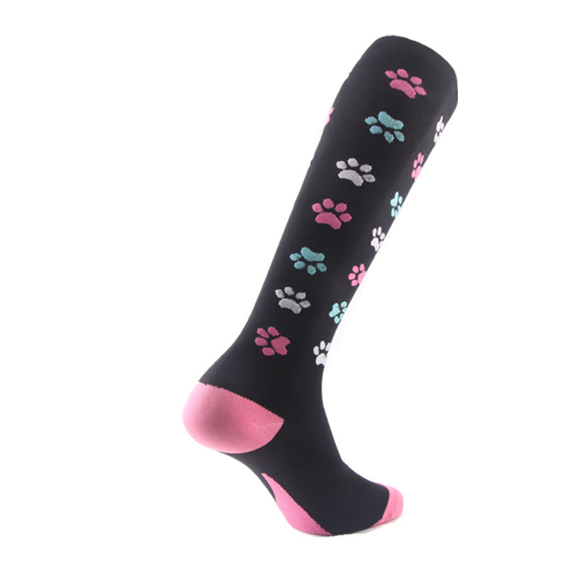 Paw Print Compression Socks