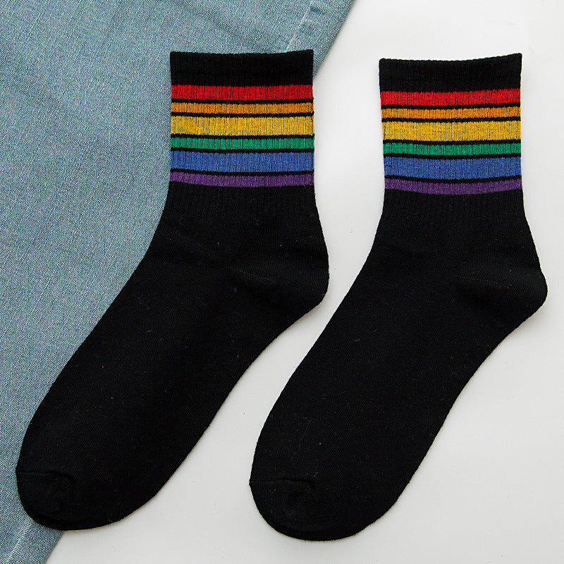 Rainbow Socks Women's Cotton Tube Socks