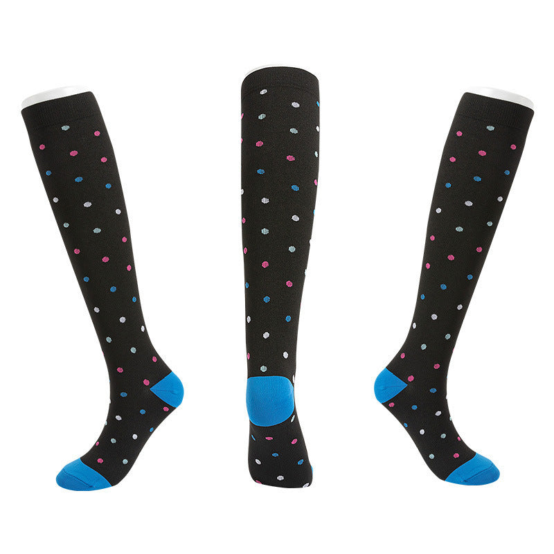 Fun Print Cycling Socks, Sports Compression Socks, Mixable Compression Socks