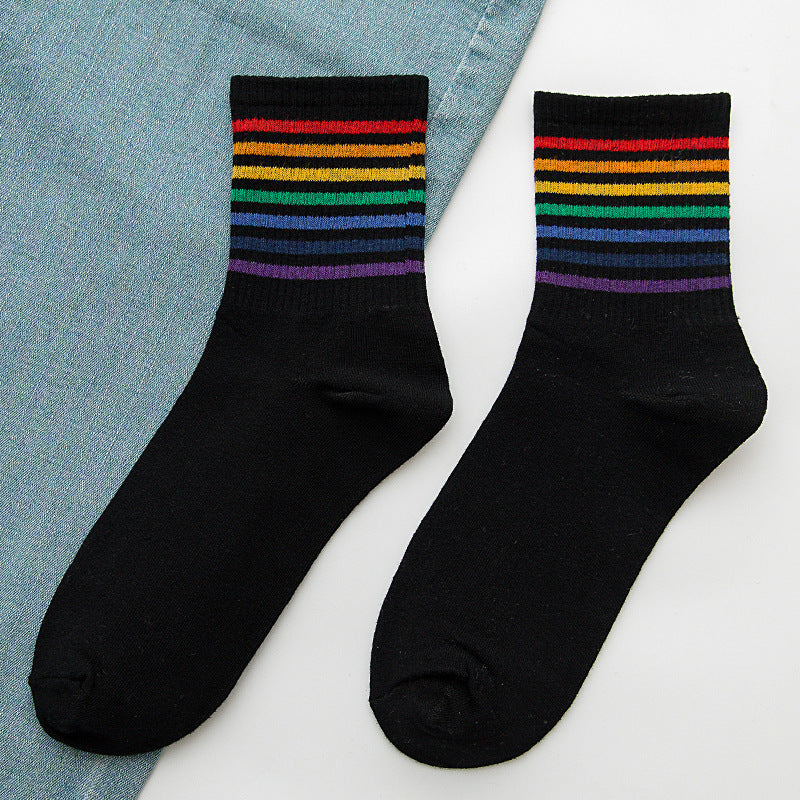 Rainbow Socks Women's Cotton Tube Socks