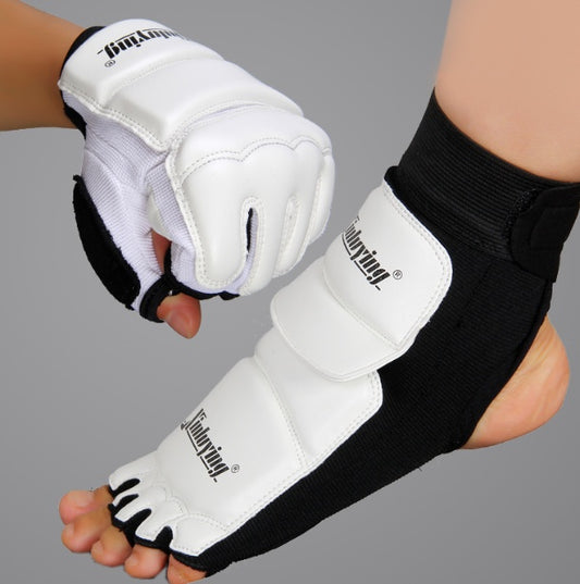 Hand and Foot Gloves and Guards for Boxing MMA - Taekwondo