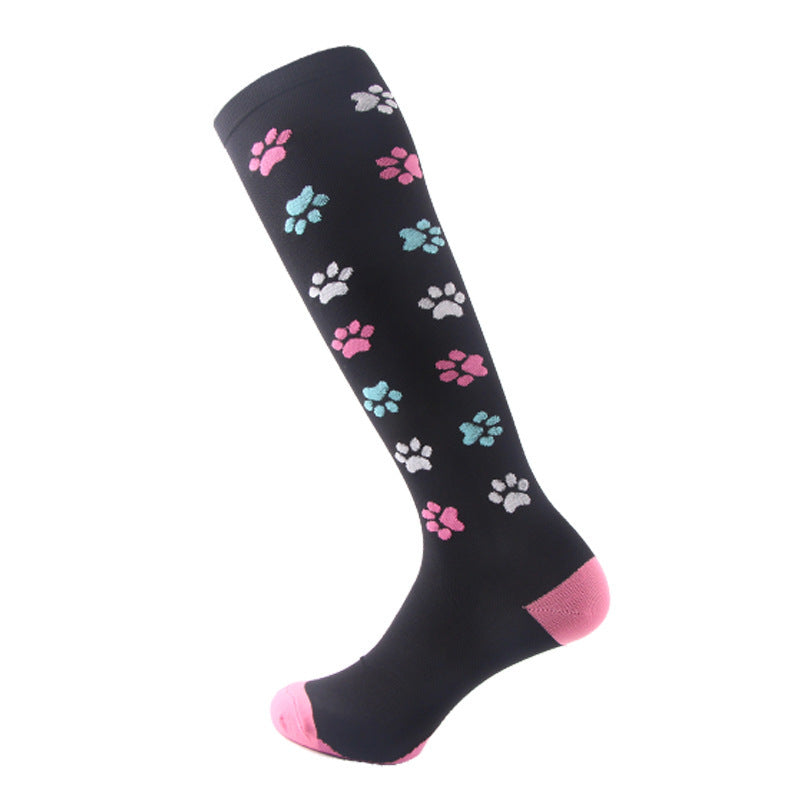 Paw Print Compression Socks