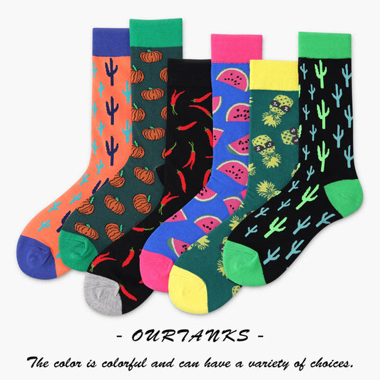 Fun Pattern Cotton Socks