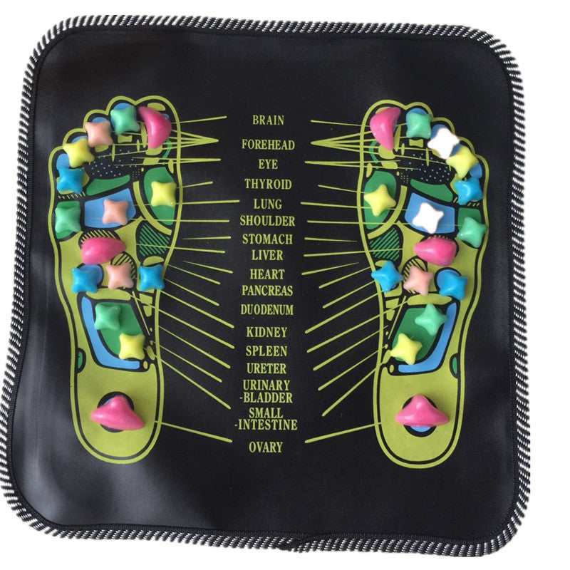 Foot Massage Mat Blood Circulation Relieve Pain Simulation Cobblestone Reflexology Walk Stone Mat