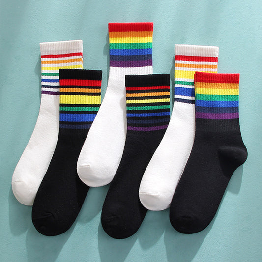 Rainbow Socks Women's Cotton Tube Socks