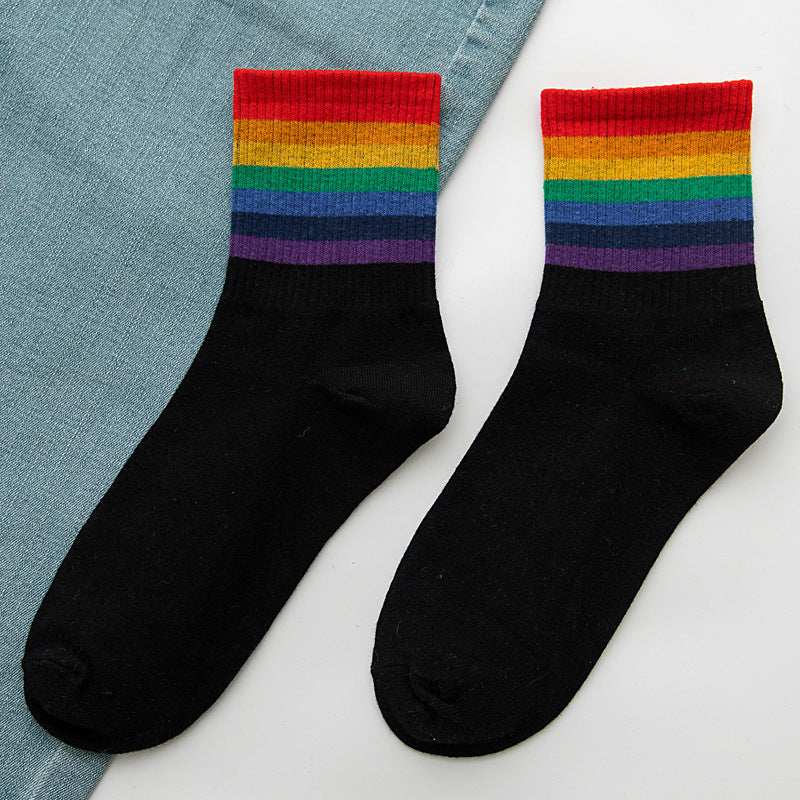 Rainbow Socks Women's Cotton Tube Socks