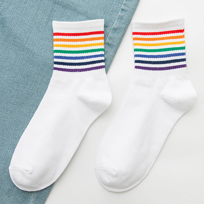 Rainbow Socks Women's Cotton Tube Socks